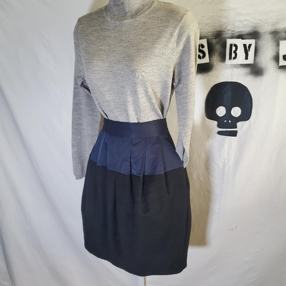 Malene Birger Dark Blue Black Tulip Skirt Sz 36(US 4)